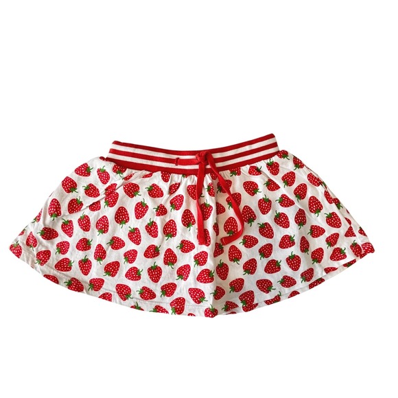 Mini Boden Other - Mini Boden Girls Cotton Skort Strawberry Print Size 4 5 Excellent!